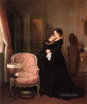  Sol Arte - Mujer de consolación Auguste Toulmouche